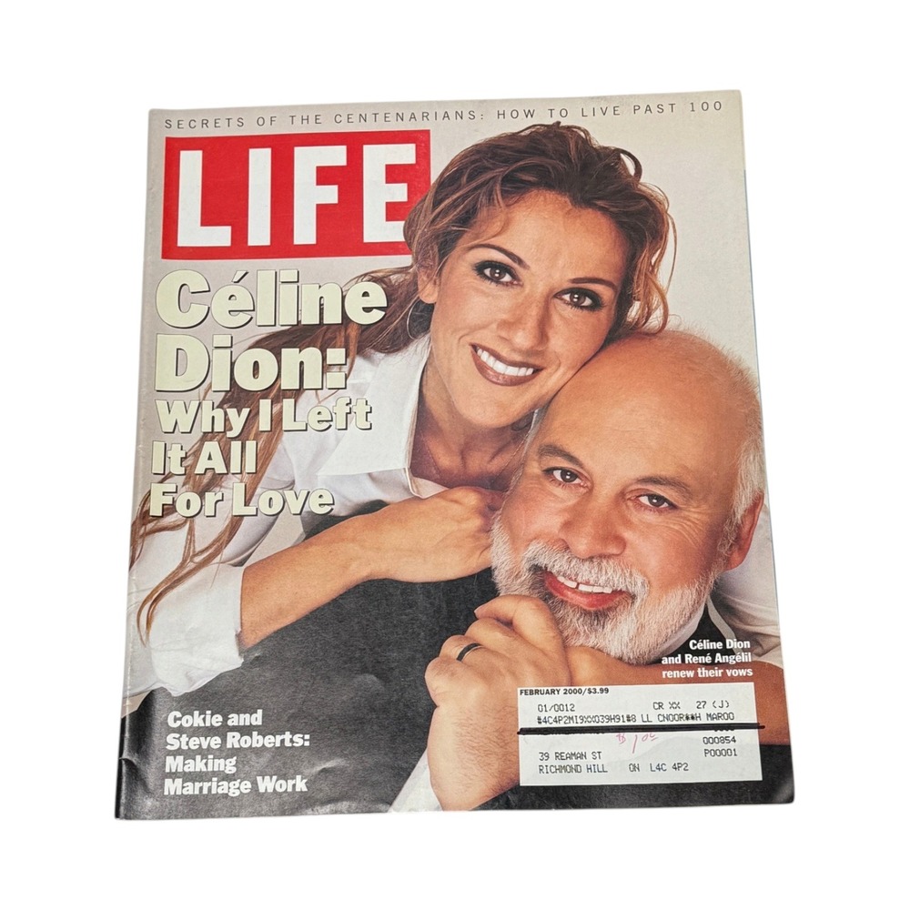 Life Magazine February 2000 Celine Dion PB Book 2000 Vintage